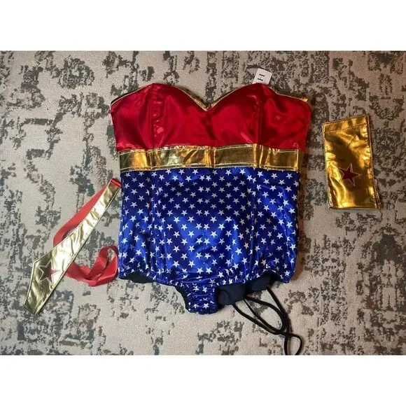 Daisy Corsets Womens XL Lavish 3 Pc Sexy Superhero Costume Corset - Picture 6 of 10